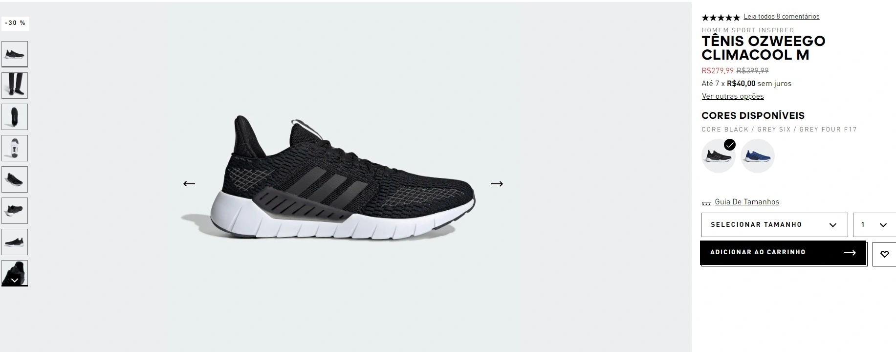 Tênis Ozweego Climacool preto