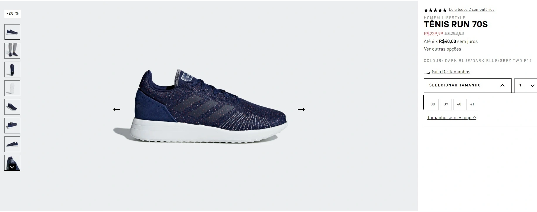 Tênis Adidas Run 70S