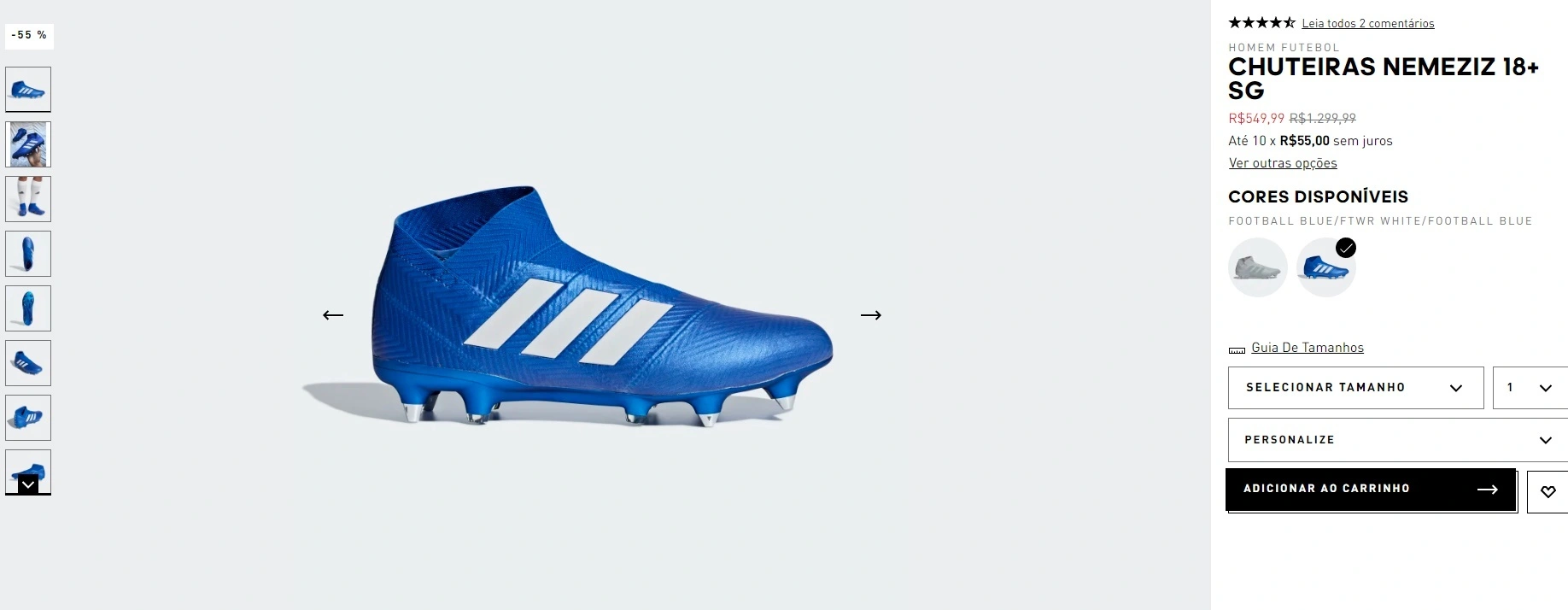 Chuteiras Nemeziz 18+