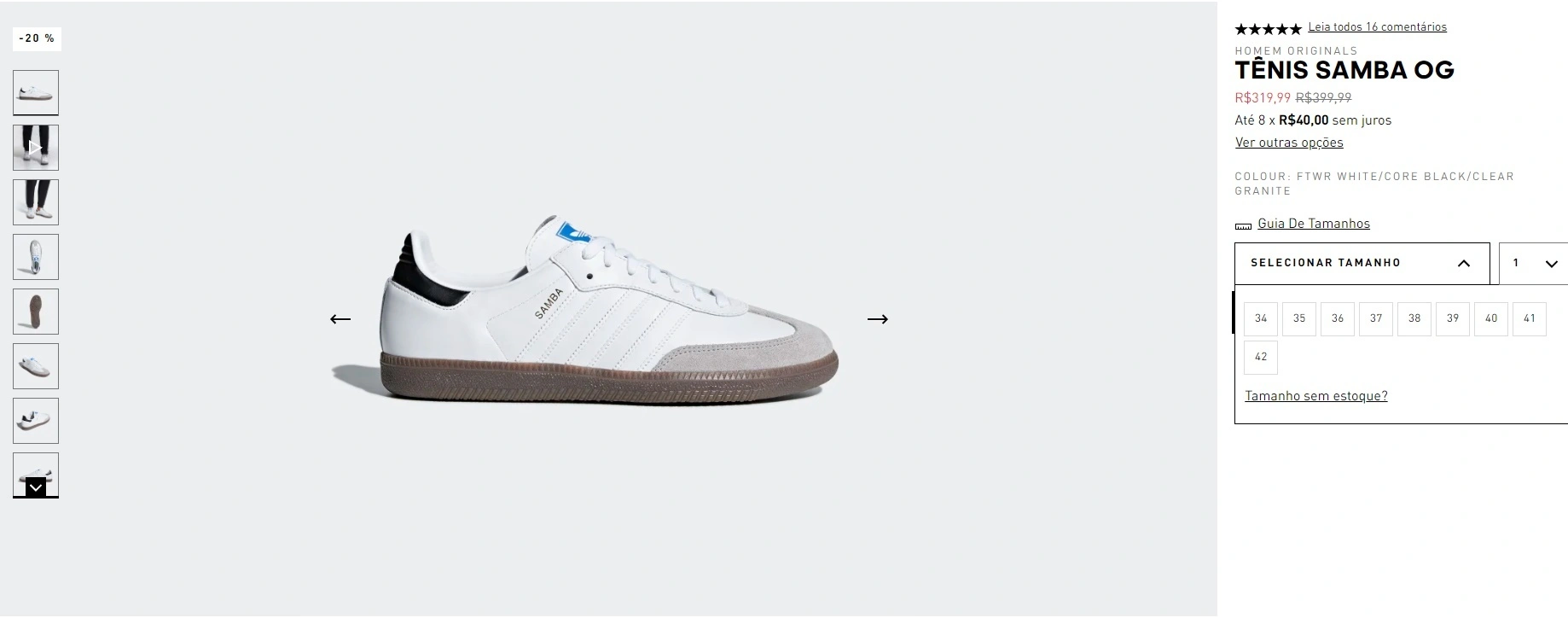 Tênis Adidas Samba OG