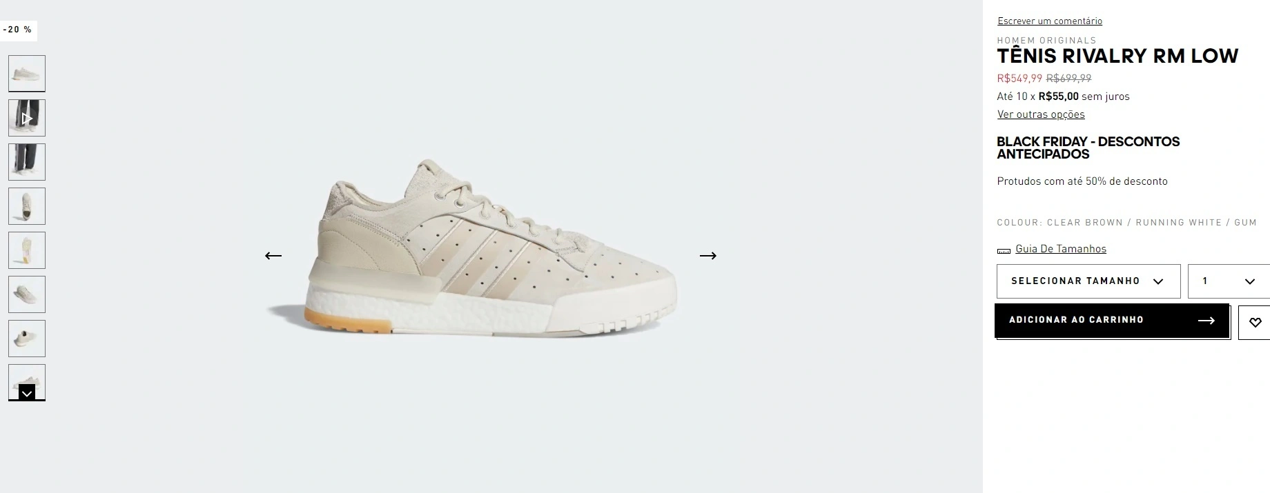 Tênis Rivalry RM Low