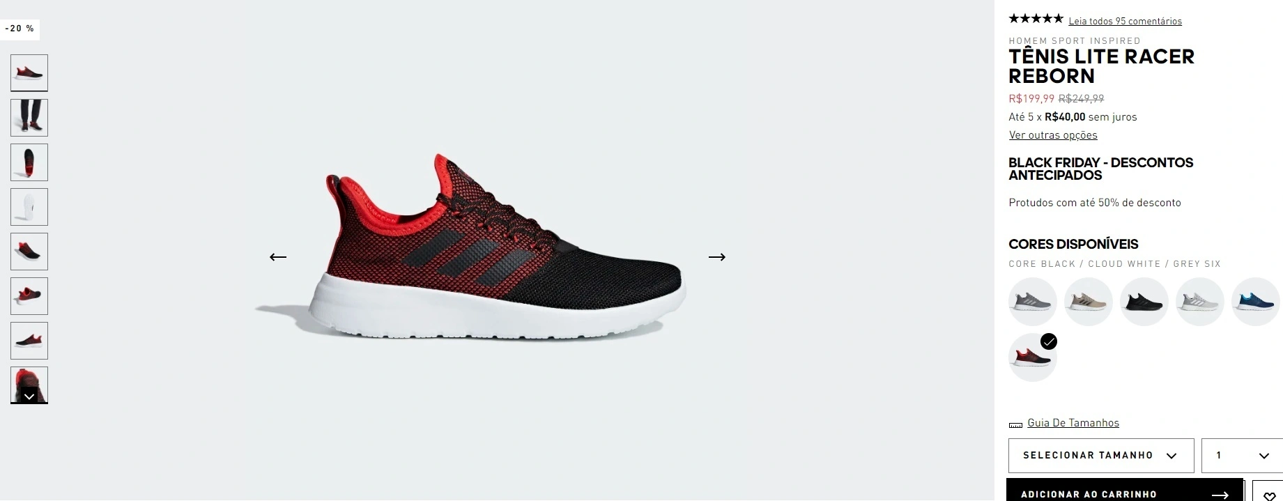 tênis lite racer reborn