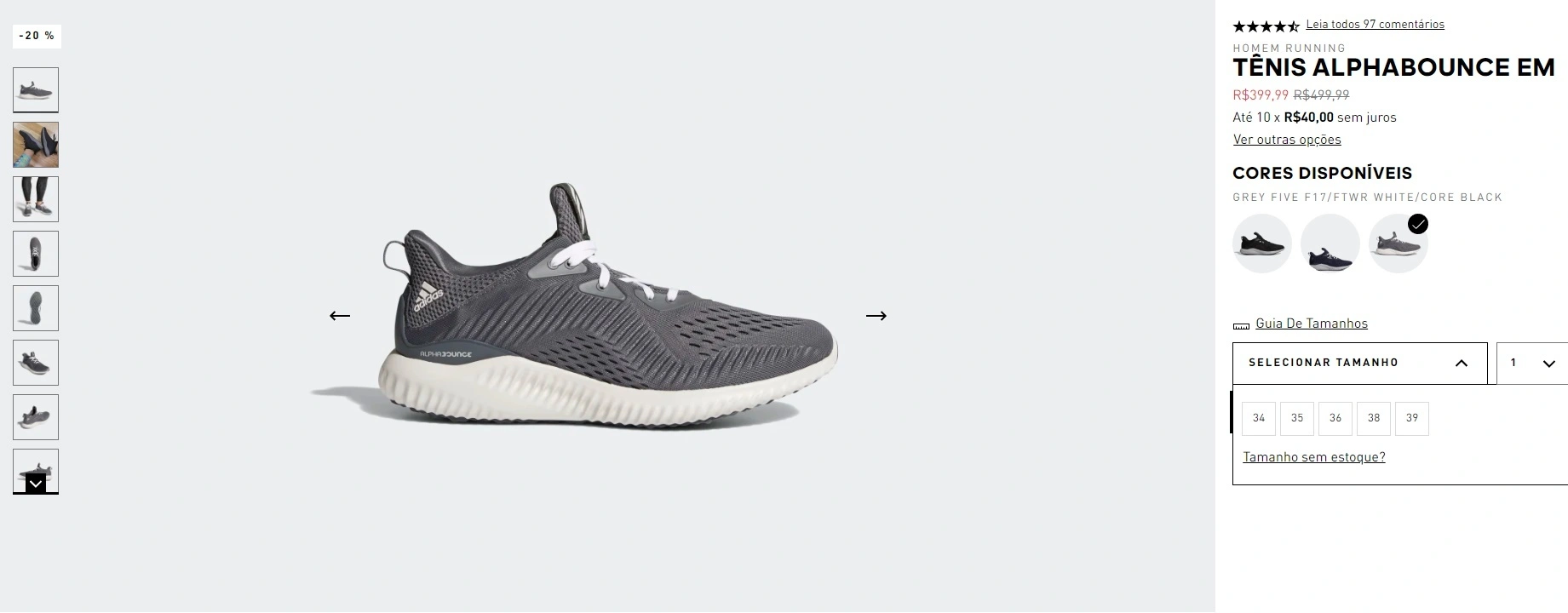 Tênis Adidas Alphabounce EM