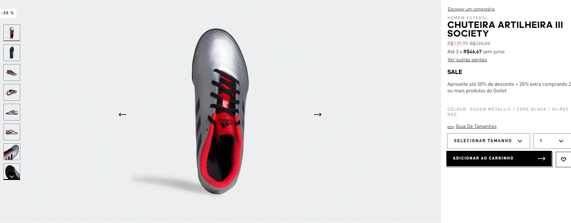 chuteira artilheira III society