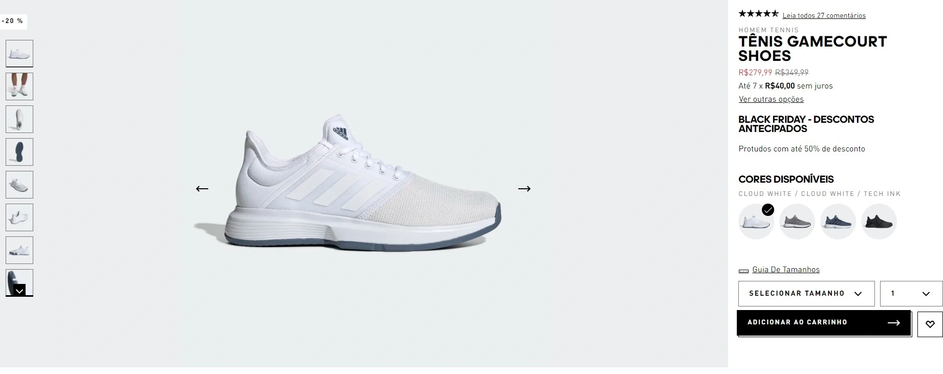 tênis Gamecourt shoes