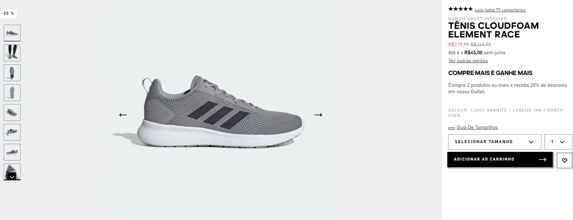 Tênis Cloudfoam element race