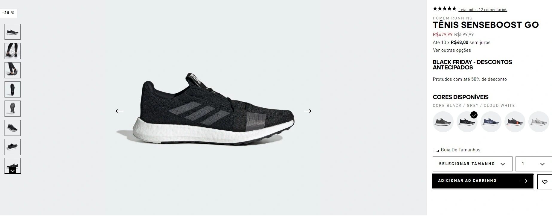 Tênis Senseboost go