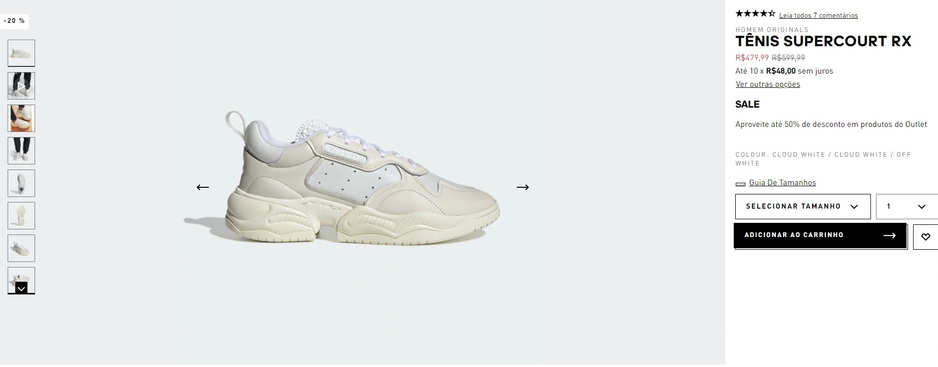 Tênis Supercourt RX