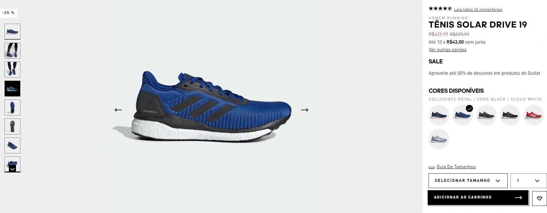 Tênis Solar Drive 19