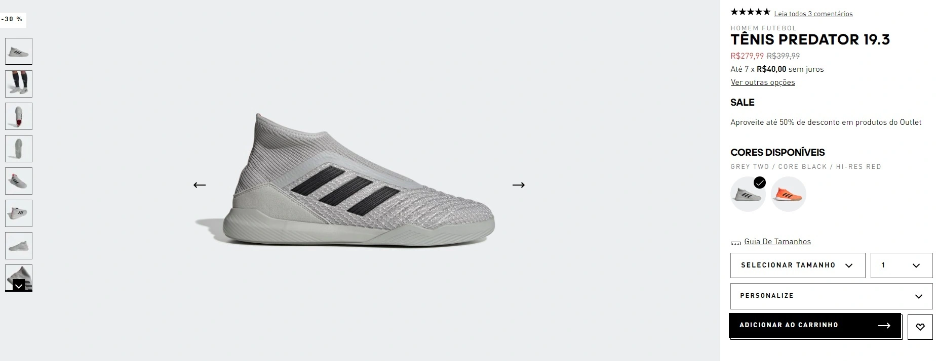 Tênis Predator 19.3