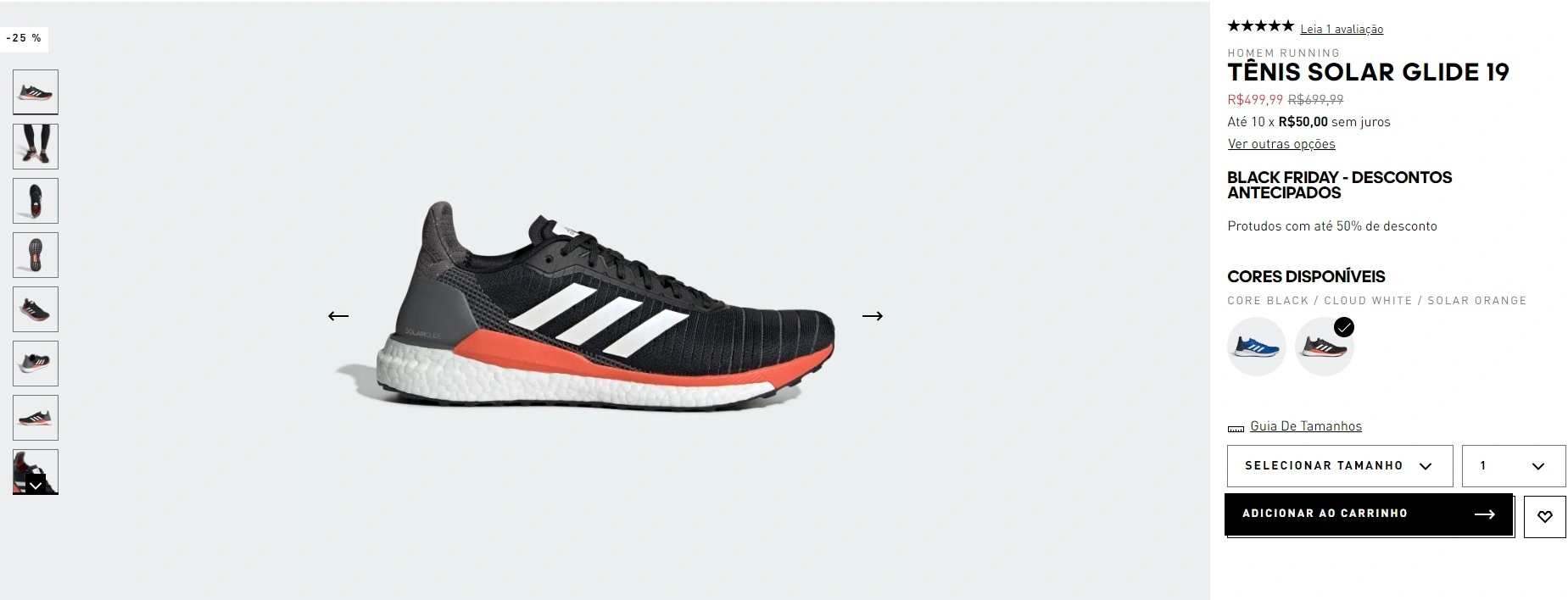 tênis solar glide 19