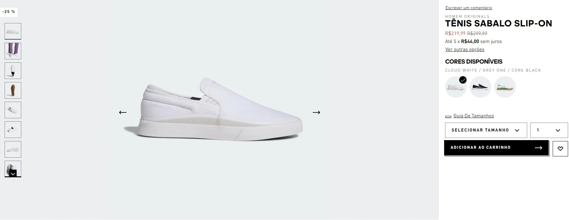 tênis Sabalo Slip-on