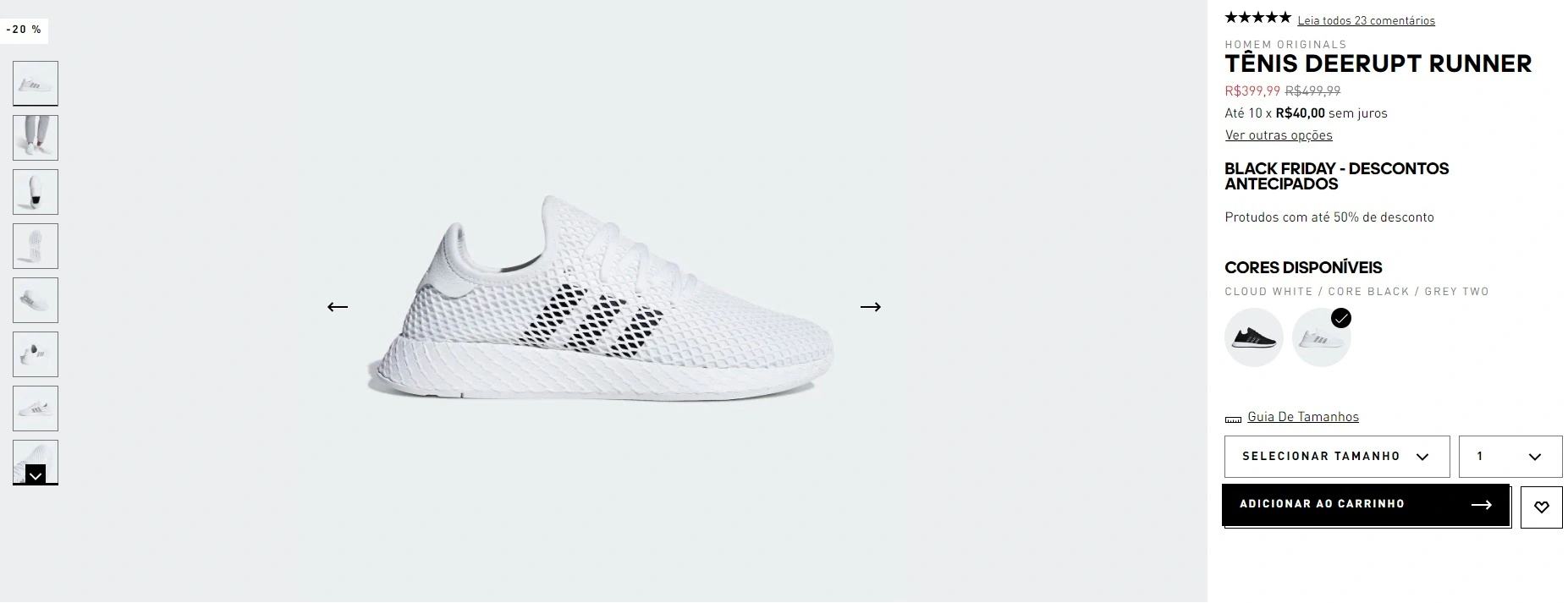 tênis deerupt runner