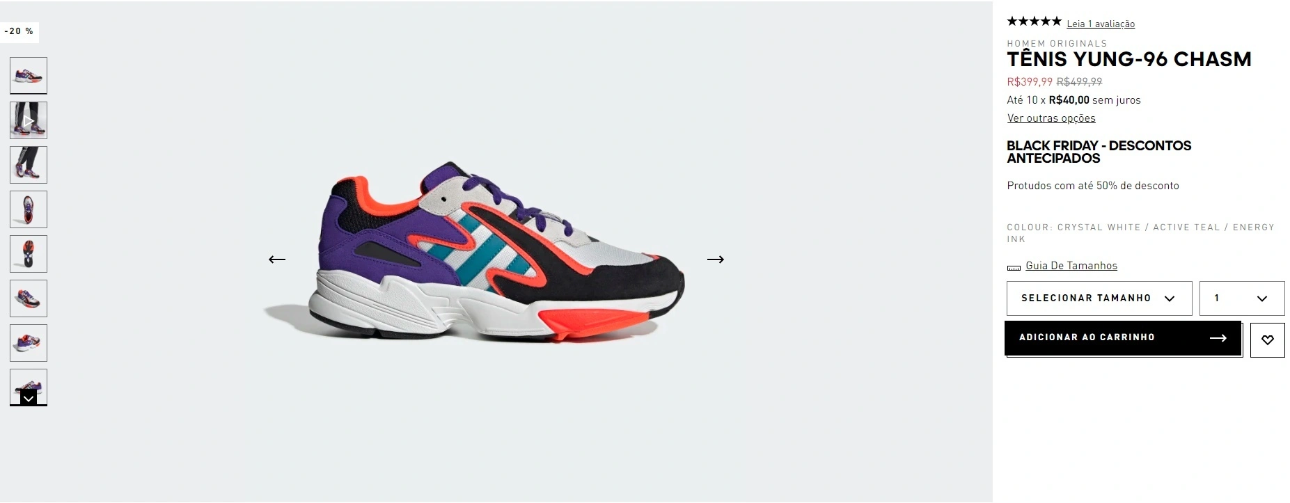 tênis Yung 96 chasm