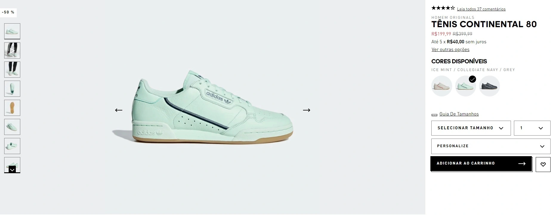 tênis Continental 80