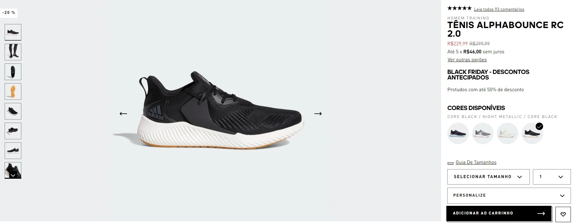 tênis Alphabounce RC 2.0