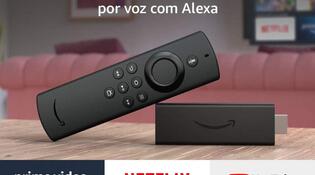 Novo Fire TV Stick Lite com Controle Remoto Modelo 2020 por apenas R$236,55
