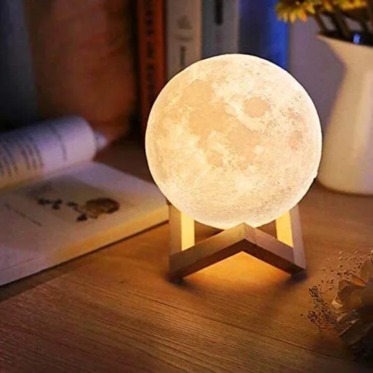 Luminária Lua cheia touch