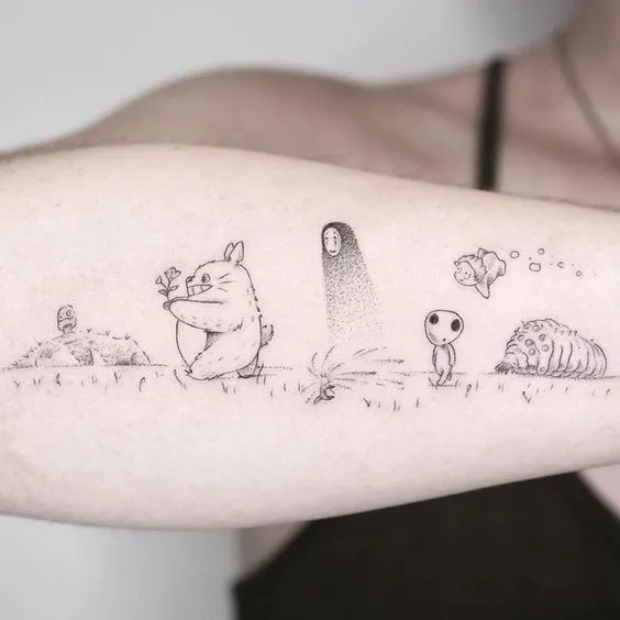 tatuagem ghibli