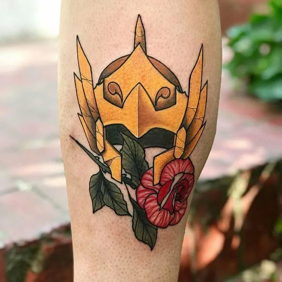 tatuagem de anime cavaleiros