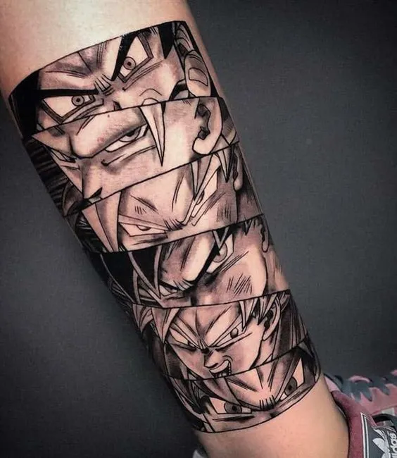 tatuagem anime dbz 2