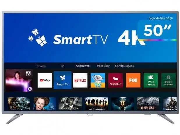Smart TV LED 50 UHD 4K Philips 50PUG6513