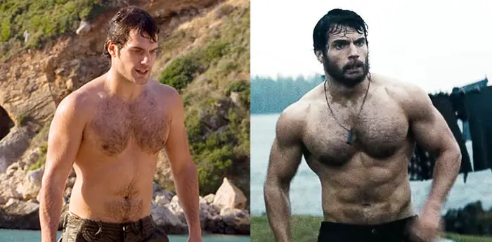 Antes e depois de Henry Cavill