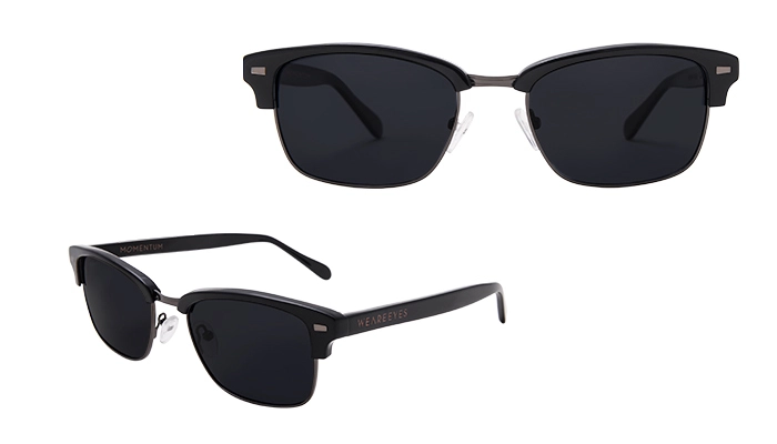 Momentum Preto com Lentes Pretas