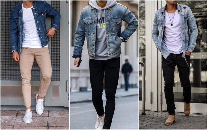 Peças de roupa masculina - jaqueta jeans