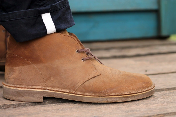 Clarks desert boots. Photo by www.menswear-market.com
