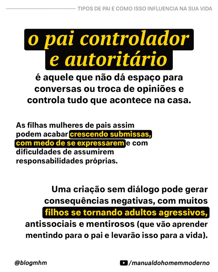 O pai autoritário