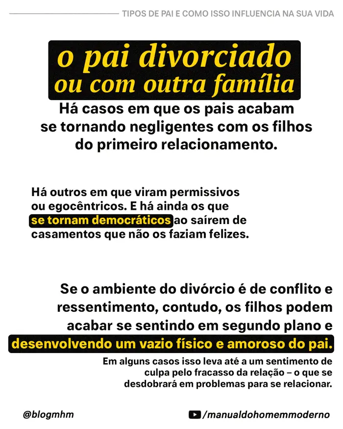 O pai divorciado