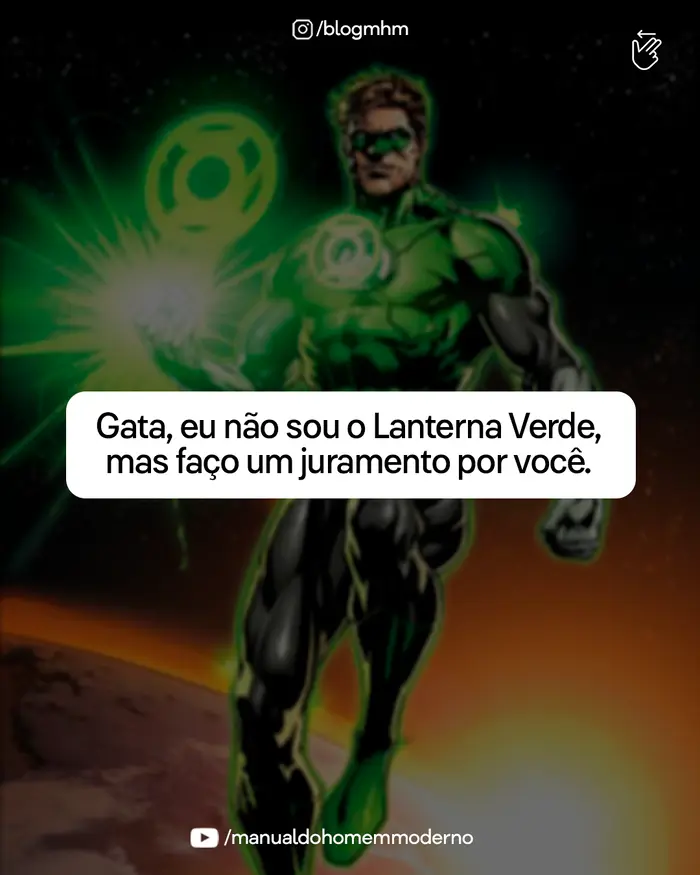 Cantada inspirada no Lanterna Verde