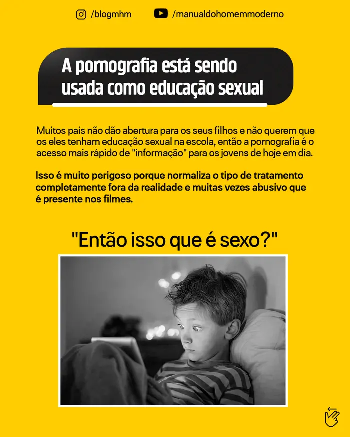 Pornografia como escola errada