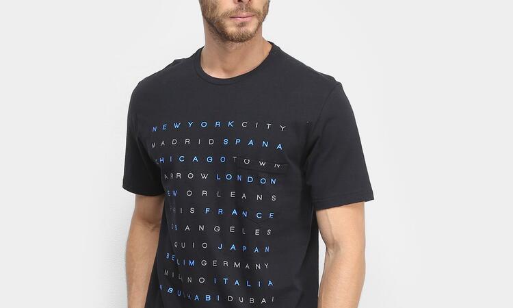 Camiseta Burn Trip Masculina - Preto