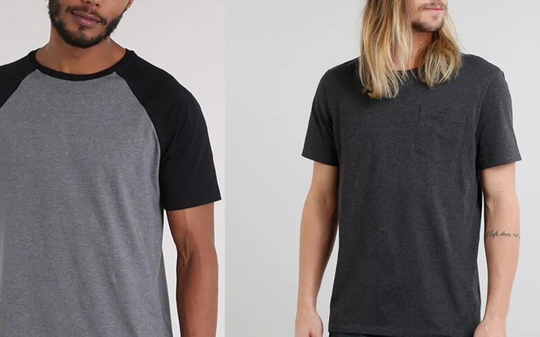 Moda Masculina: Camisetas por R$29,99 e outros descontos imperdíveis!