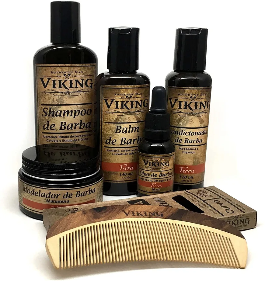 Kit para barba terra viking