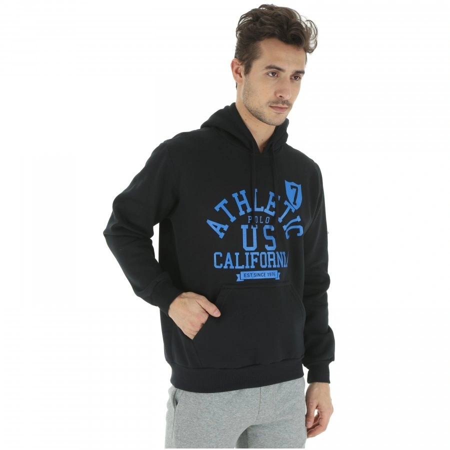 Blusão de Moletom com Capuz Polo