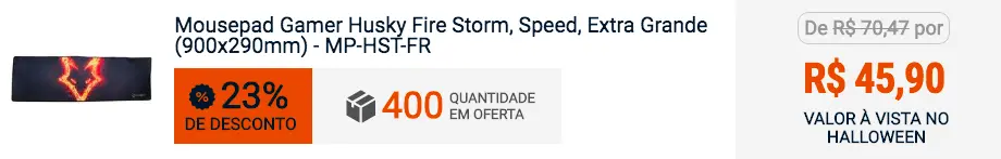 Mousepad Gamer Extra Grande (900x290mm)